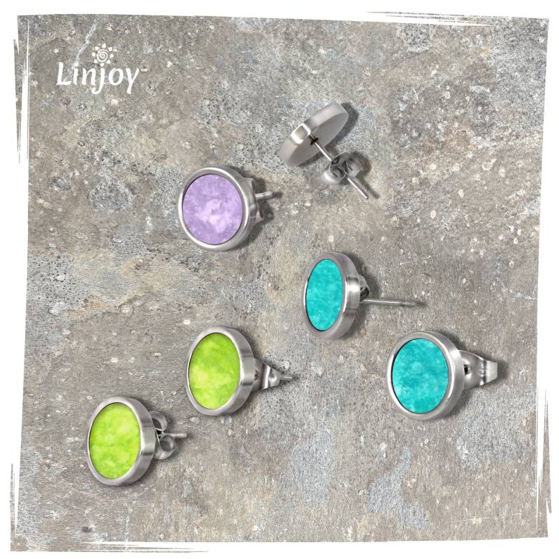 Bunte Ohrstecker Edelstahl Damen Nickelfreie Aus Chirurgenstahl Runde Kreis Linjoy Jewelry Bunte Ohrstecker Edelstahl Damen Nickelfreie Aus Chirurgenstahl Runde Kreis Linjoy Jewelry von LinjoyJewelry