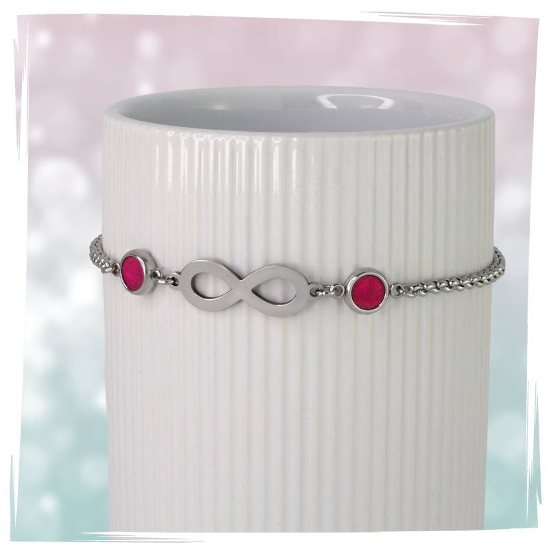 Edelstahl Armband Unendlichkeitszeichen Infinity Armkette Damen Filigranes Für Freundin Farbauswahl Linjoy Jewelry von LinjoyJewelry