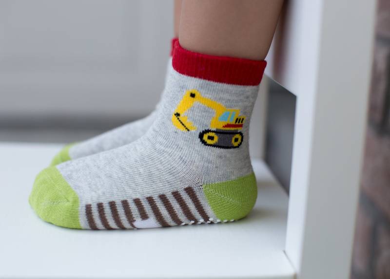 Gelber Bagger von LinkedSocks