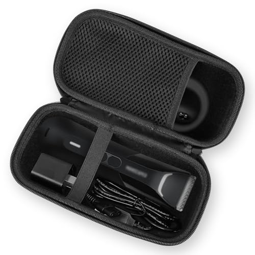 Linkidea Herren Body Hair Grooming Trimmer Travel Case, kompatibel mit Manscaped Rasenmäher 4.0, 3.0, HC-W032, HCW003A, Leiste und Körper, tragbare Rasierer-Aufbewahrungstasche (schwarz) von Linkidea