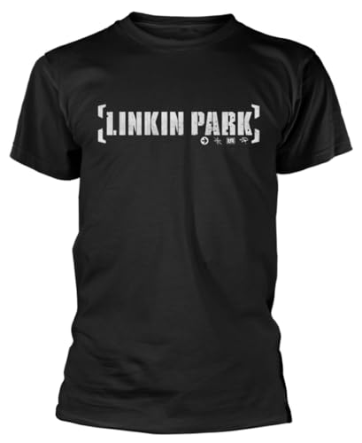 Linkin Park 'Bracket Logo' (Black) T-Shirt (medium) von Linkin Park