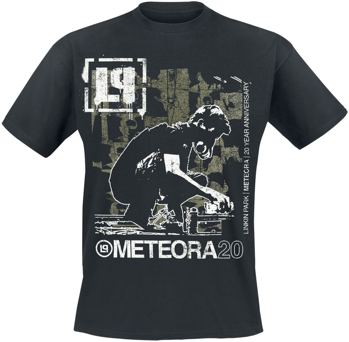 Linkin Park Drip Collage T-Shirt schwarz in M von Linkin Park