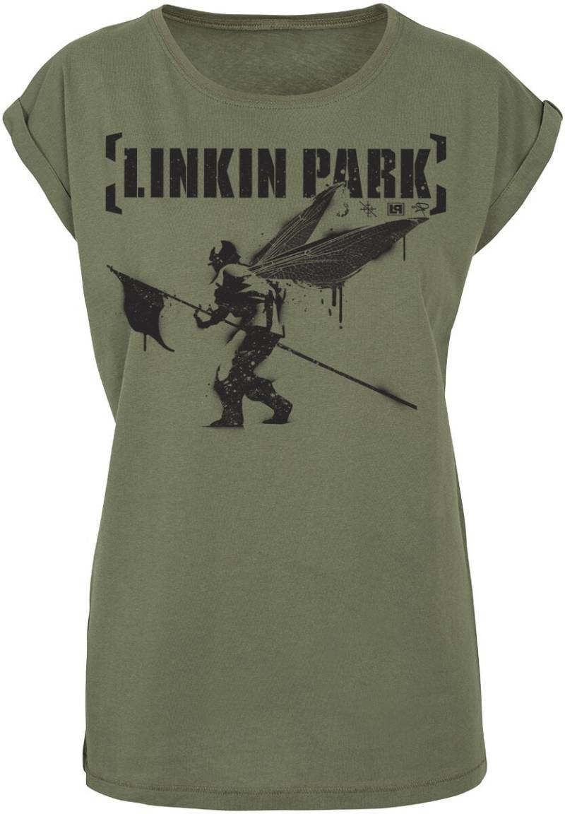 Linkin Park Hybrid Theory T-Shirt oliv in S von Linkin Park