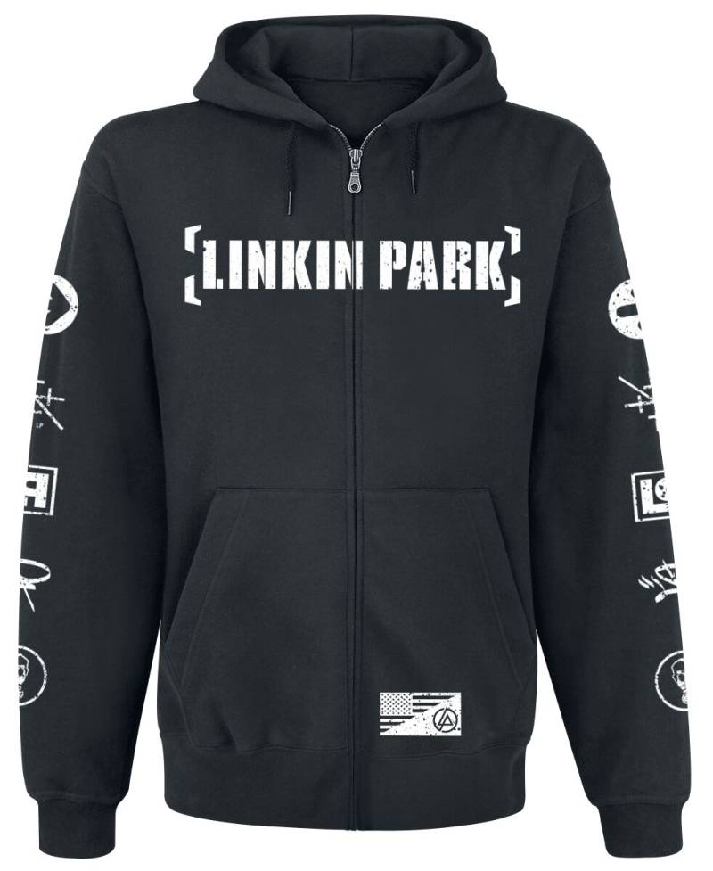 Linkin Park Kapuzenjacke - Graffiti - S bis XXL - für Männer - Größe L - schwarz  - EMP exklusives Merchandise! von Linkin Park