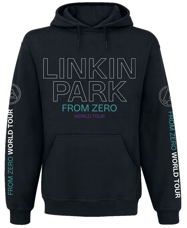 Linkin Park Kapuzenpullover - From Zero To World Tour - S bis 4XL - für Männer - Größe 3XL - schwarz  - Lizenziertes Merchandise! von Linkin Park
