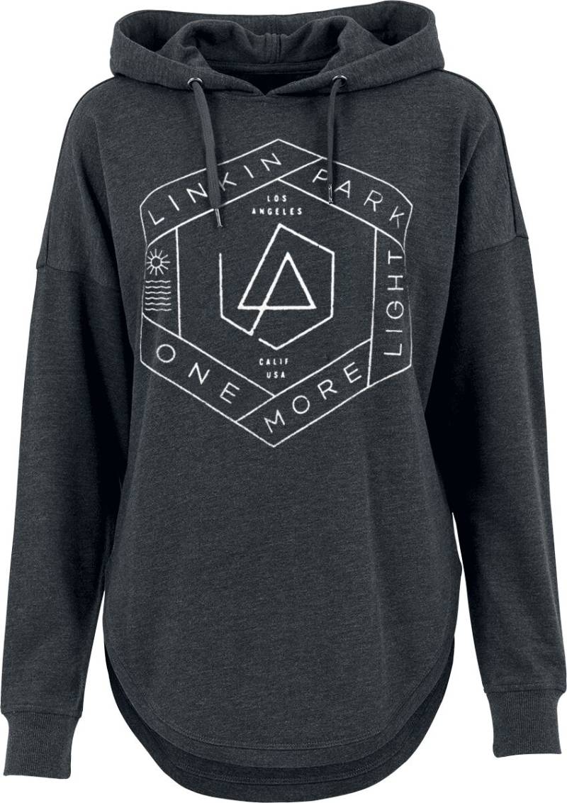 Linkin Park Kapuzenpullover - One More Light - S bis XL - für Damen - Größe S - charcoal meliert  - Lizenziertes Merchandise! von Linkin Park