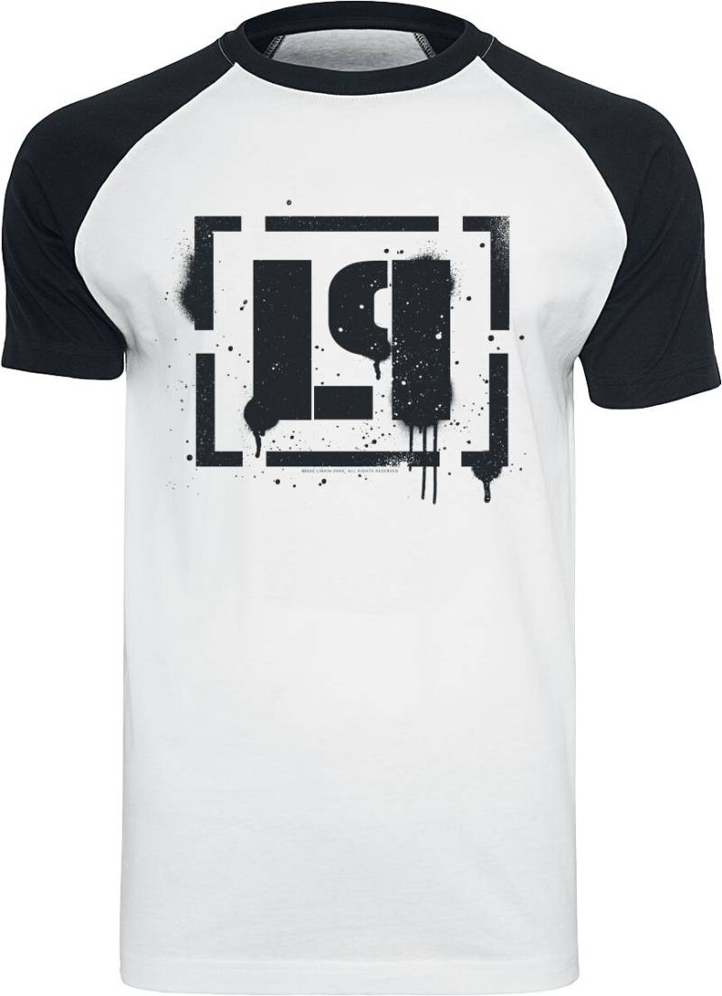 Linkin Park LP Logo T-Shirt weiß schwarz in XXL von Linkin Park