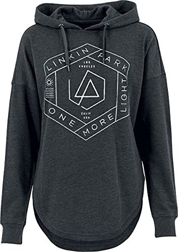 Linkin Park One More Light Frauen Kapuzenpullover Charcoal meliert S von Linkin Park