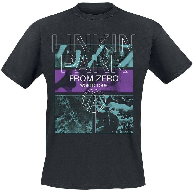 Linkin Park T-Shirt - From Zero To World Tour - S bis 4XL - für Männer - Größe M - schwarz  - Lizenziertes Merchandise! von Linkin Park