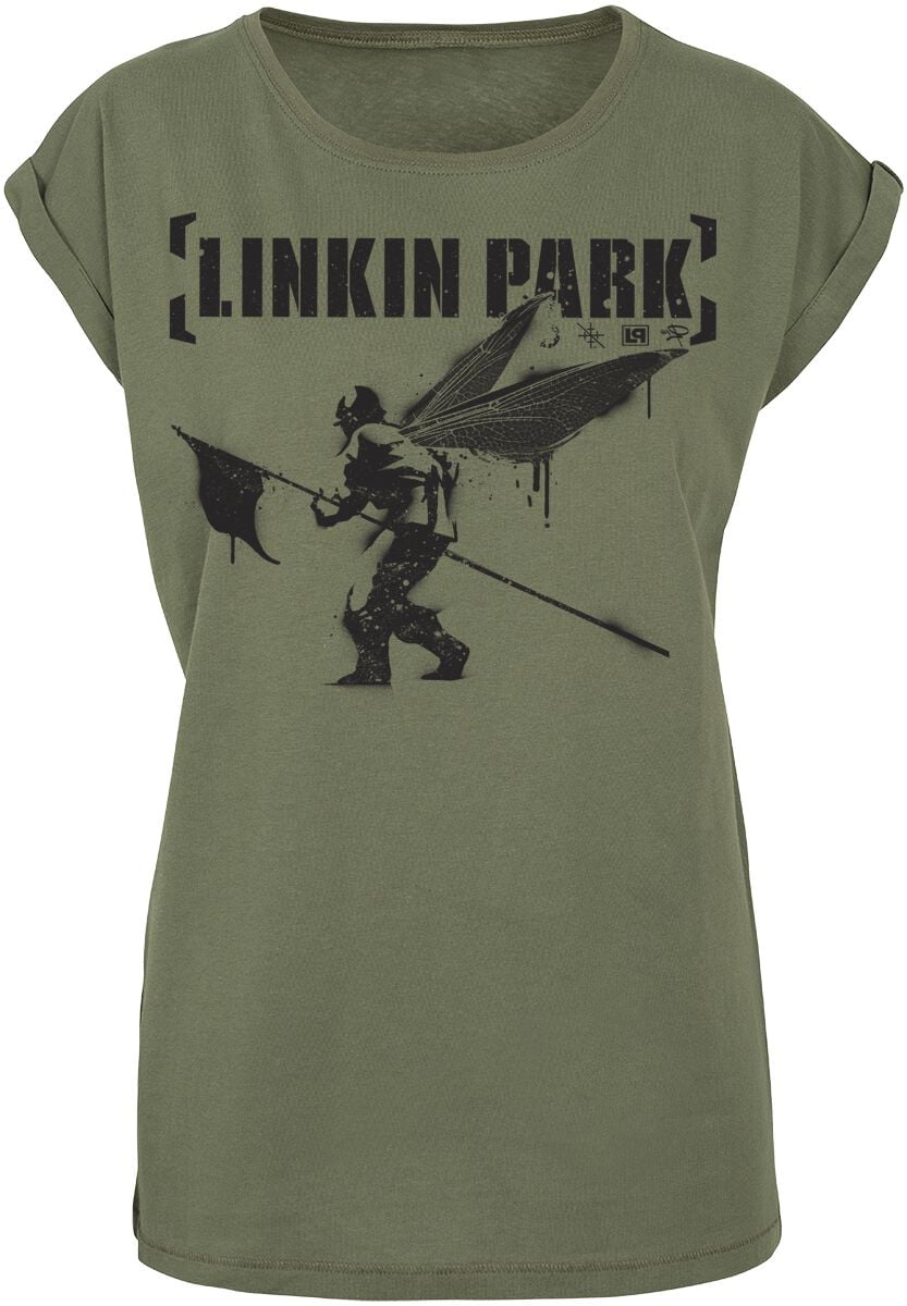 Linkin Park T-Shirt - Hybrid Theory - S bis 3XL - für Damen - Größe 3XL - oliv  - EMP exklusives Merchandise! von Linkin Park