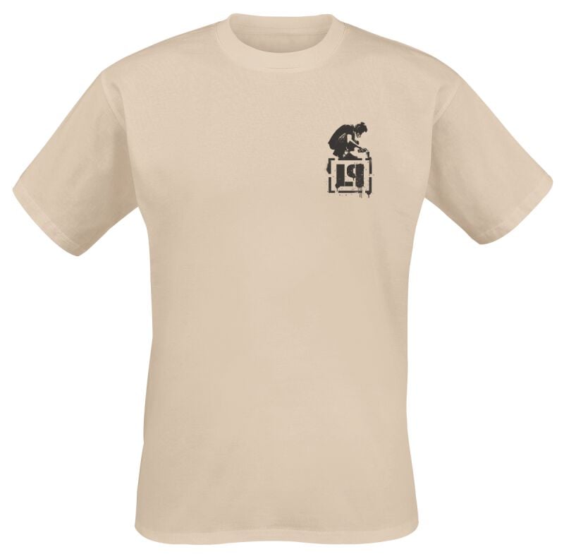 Linkin Park T-Shirt - Meteora Spray - M bis XXL - für Männer - Größe XL - sand  - Lizenziertes Merchandise! von Linkin Park
