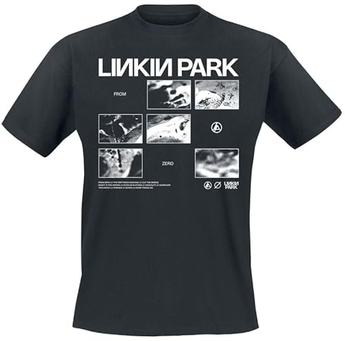 Linkin Park from Zero Block Männer T-Shirt schwarz M 100% Baumwolle Band-Merch, Bands von Linkin Park