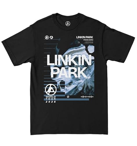Linkin Park from Zero Official Merch Jagged Tour T-Shirt, Verwaschenes Schwarz, XL von Linkin Park