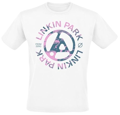 Linkin Park from Zero Spill Männer T-Shirt weiß M 100% Baumwolle Band-Merch, Bands von Linkin Park