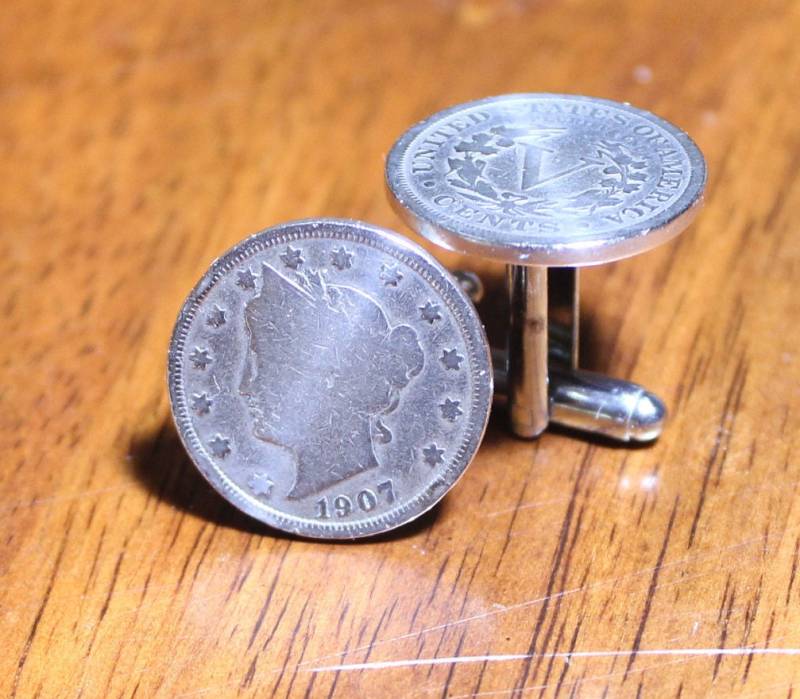 V Nickel Manschetten, Liberty Head Manschettenknöpfe, Münze Manschettenknöpfe von LinksOffTheCuff