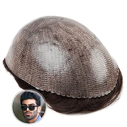 Toupet für Männer Herrenhaar-Kapillarprothese, 0,12–0,14 mm dünne PU-Haut, männliches Toupet, Doppelknoten, gerade/30 mm Welle, menschliches Haar, Systemeinheiten Natürlich aussehende Haarteile(Color: Toupet für Männer Herrenhaar-Kapillarprothese, 0,12–0,14 mm dünne PU-Haut, männliches Toupet, Doppelknoten, gerade/30 mm Welle, menschliches Haar, Systemeinheiten Natürlich aussehende Haarteile(Color: von Linmeas-753