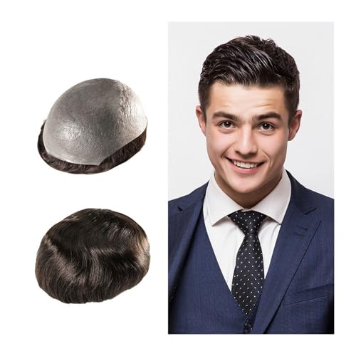 Toupet für Männer Natürliches Haarteil, männliches Ersatzsystem, Einheit for Herrenperücke, menschliches Haar, Toupet, 0,02–0,04 mm, superdünne Haut, Kapillarprothese for Männer Natürlich aussehende H Toupet für Männer Natürliches Haarteil, männliches Ersatzsystem, Einheit for Herrenperücke, menschliches Haar, Toupet, 0,02–0,04 mm, superdünne Haut, Kapillarprothese for Männer Natürlich aussehende H von Linmeas-753