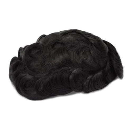 Toupet für Männer Toupet for Männer, atmungsaktiv, Vollspitze, Echthaar, Herrenhaarteil, französisches Spitzenbasis-Haarersatzsystem, 30 mm, natürlich gewelltes Männerhaar, Prothese Natürlich aussehen Toupet für Männer Toupet for Männer, atmungsaktiv, Vollspitze, Echthaar, Herrenhaarteil, französisches Spitzenbasis-Haarersatzsystem, 30 mm, natürlich gewelltes Männerhaar, Prothese Natürlich aussehen von Linmeas-753