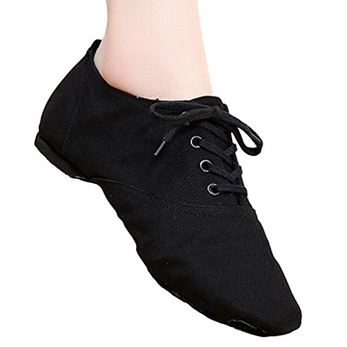 LINNUO Jazzschuhe Leder Dancesneaker Tanzschuhe Fitness Trainings Hallen Aerobic Yoga Schuhe Für Erwachsene von Linnuo