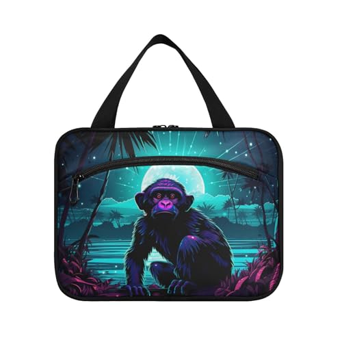 Linnyio Abstrakte Rote Insektenkunst Hängende Reise-Toilettenartikel-Kosmetik-Make-Up-Tasche,Große Kapazität Faltbare Aufbewahrung Kulturbeutel für Damen Mädchen von Linnyio