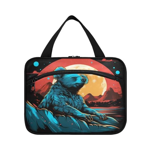 Linnyio Aquarell Cooler Koala Hängende Reise-Toilettenartikel-Kosmetik-Make-Up-Tasche,Große Kapazität Faltbare Aufbewahrung Kulturbeutel für Damen Mädchen von Linnyio