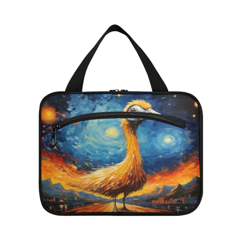 Linnyio Ausgefallene Aquarellkunst Strauß Hängende Reise-Toilettenartikel-Kosmetik-Make-Up-Tasche,Große Kapazität Faltbare Aufbewahrung Kulturbeutel für Damen Mädchen von Linnyio