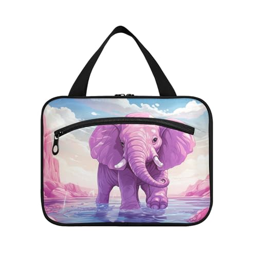 Linnyio Dunkler Wald Halloween Hängende Reise-Toilettenartikel-Kosmetik-Make-Up-Tasche,Große Kapazität Faltbare Aufbewahrung Kulturbeutel für Damen Mädchen von Linnyio