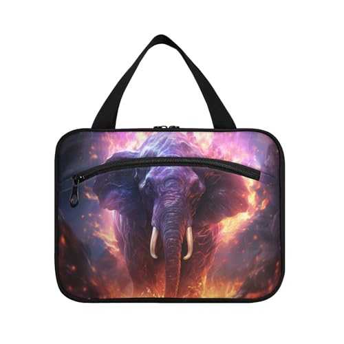 Linnyio Gefeuert Wütend Gepard Hängende Reise-Toilettenartikel-Kosmetik-Make-Up-Tasche,Große Kapazität Faltbare Aufbewahrung Kulturbeutel für Damen Mädchen von Linnyio