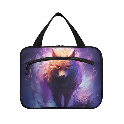 Linnyio Gefeuert Wütend Schimpanse Hängende Reise-Toilettenartikel-Kosmetik-Make-Up-Tasche,Große Kapazität Faltbare Aufbewahrung Kulturbeutel für Damen Mädchen von Linnyio