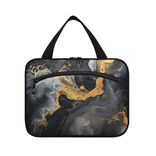 Linnyio Rotes Dattelfruchtblatt Hängende Reise-Toilettenartikel-Kosmetik-Make-Up-Tasche,Große Kapazität Faltbare Aufbewahrung Kulturbeutel für Damen Mädchen von Linnyio