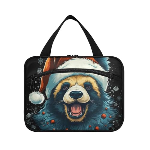 Linnyio Weihnachts Stil Oktopus Hängende Reise-Toilettenartikel-Kosmetik-Make-Up-Tasche,Große Kapazität Faltbare Aufbewahrung Kulturbeutel für Damen Mädchen von Linnyio