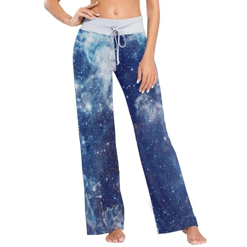 Linomo Damen Pyjamahose Galaxis Weltraum Loungehose Schlafanzughose Freizeithose YogaHose Weites Bein Hose Linomo Damen Pyjamahose Galaxis Weltraum Loungehose Schlafanzughose Freizeithose YogaHose Weites Bein Hose von Linomo
