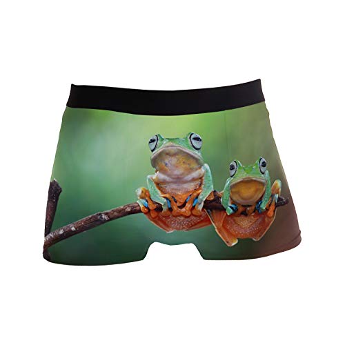 Linomo Herren Boxershorts Lustig Tier Frosch Unterhosen Männer Herren Unterwäsche für Männer von Linomo