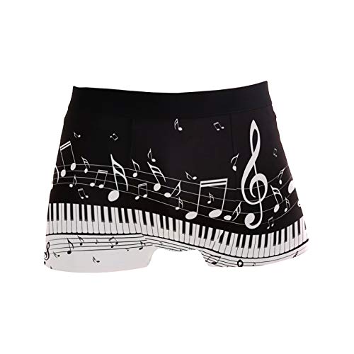 Linomo Herren Boxershorts Musik Note Musical Klavier Unterhosen Männer Herren Unterwäsche für Männer von Linomo