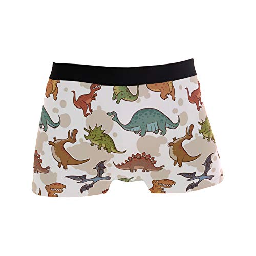 Linomo Herren Boxershorts Süß Dinosaurier Unterhosen Männer Herren Unterwäsche für Männer von Linomo