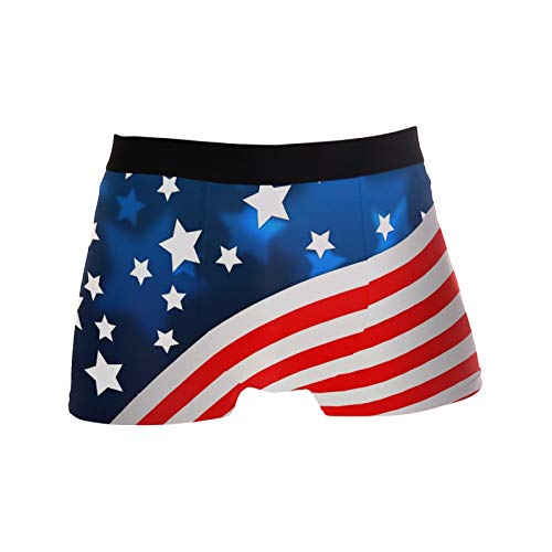 Linomo Herren Boxershorts USA Amerikanisch Flagge Unterhosen Männer Herren Unterwäsche für Männer von Linomo