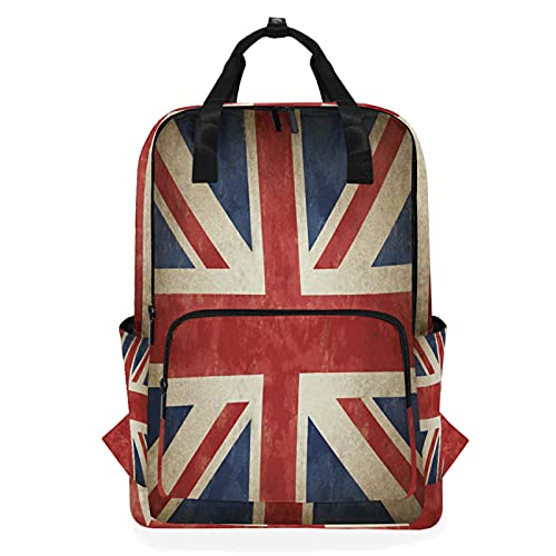 Linomo Jahrgang UK Flagge Union Jack Englisch England Rucksack Daypacks Schultertasche Büchertasche Laptop Computerrucksack Umhängetasche Reisen Schulrucksack für Damen Herren Kinder Teenager Linomo Jahrgang UK Flagge Union Jack Englisch England Rucksack Daypacks Schultertasche Büchertasche Laptop Computerrucksack Umhängetasche Reisen Schulrucksack für Damen Herren Kinder Teenager von Linomo