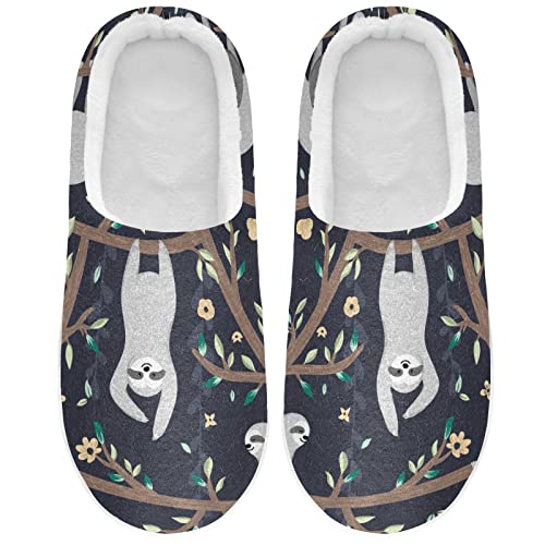 Linomo Süß Faultier Hausschuhe für Unisex Damen Männer Hausschuhe Wärme Drinnen Hausschuhe Schlafzimmer Schuh von Linomo