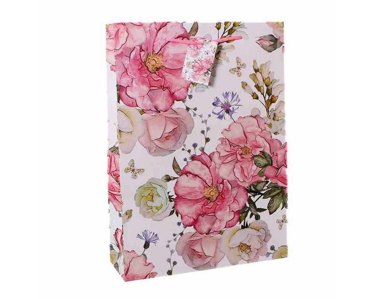 Linoows Tragetasche 10 Stück Geschenktüten, Heckenrosen und Kornblumen, Große Papiertragetaschen Linoows Tragetasche 10 Stück Geschenktüten, Heckenrosen und Kornblumen, Große Papiertragetaschen von Linoows