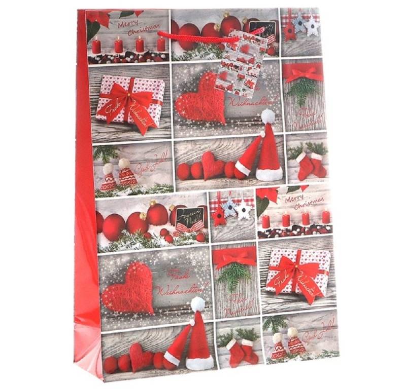 Linoows Tragetasche 10 Stück Geschenktüten `Baumschmuck Collage` Tüten, Große Papiertragetaschen Linoows Tragetasche 10 Stück Geschenktüten `Baumschmuck Collage` Tüten, Große Papiertragetaschen von Linoows