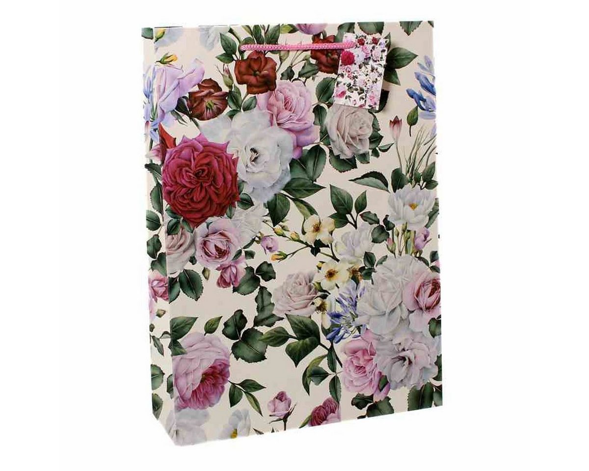 Linoows Tragetasche 10 Stück Geschenktüten `Bunte Bauernrosen`, Tüten, Große Papiertragetaschen Linoows Tragetasche 10 Stück Geschenktüten `Bunte Bauernrosen`, Tüten, Große Papiertragetaschen von Linoows