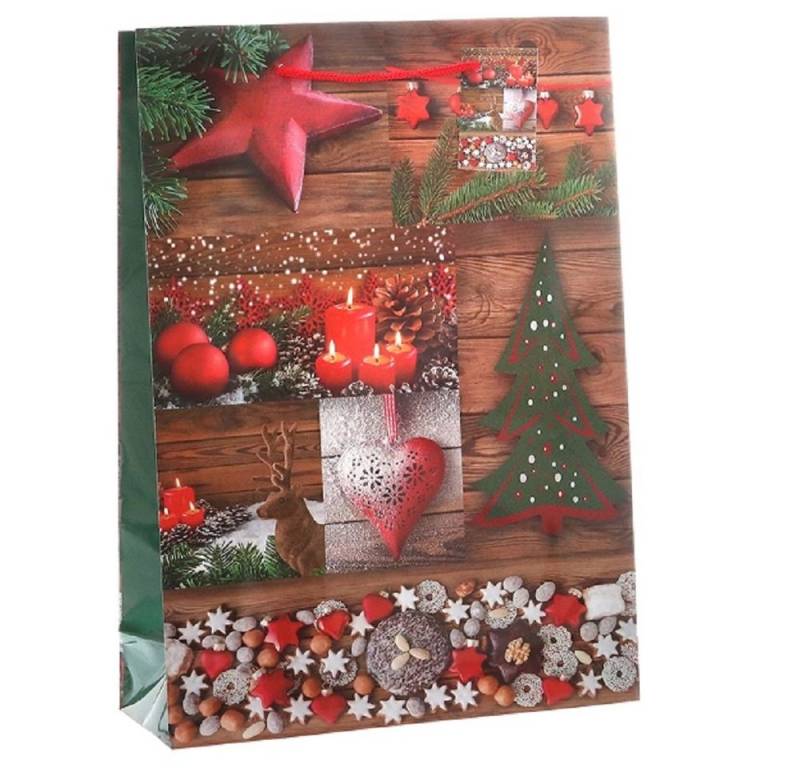 Linoows Tragetasche 10 Stück Geschenktüten `Christbaum Schmuck`, Tüten, Große Papiertragetaschen Linoows Tragetasche 10 Stück Geschenktüten `Christbaum Schmuck`, Tüten, Große Papiertragetaschen von Linoows
