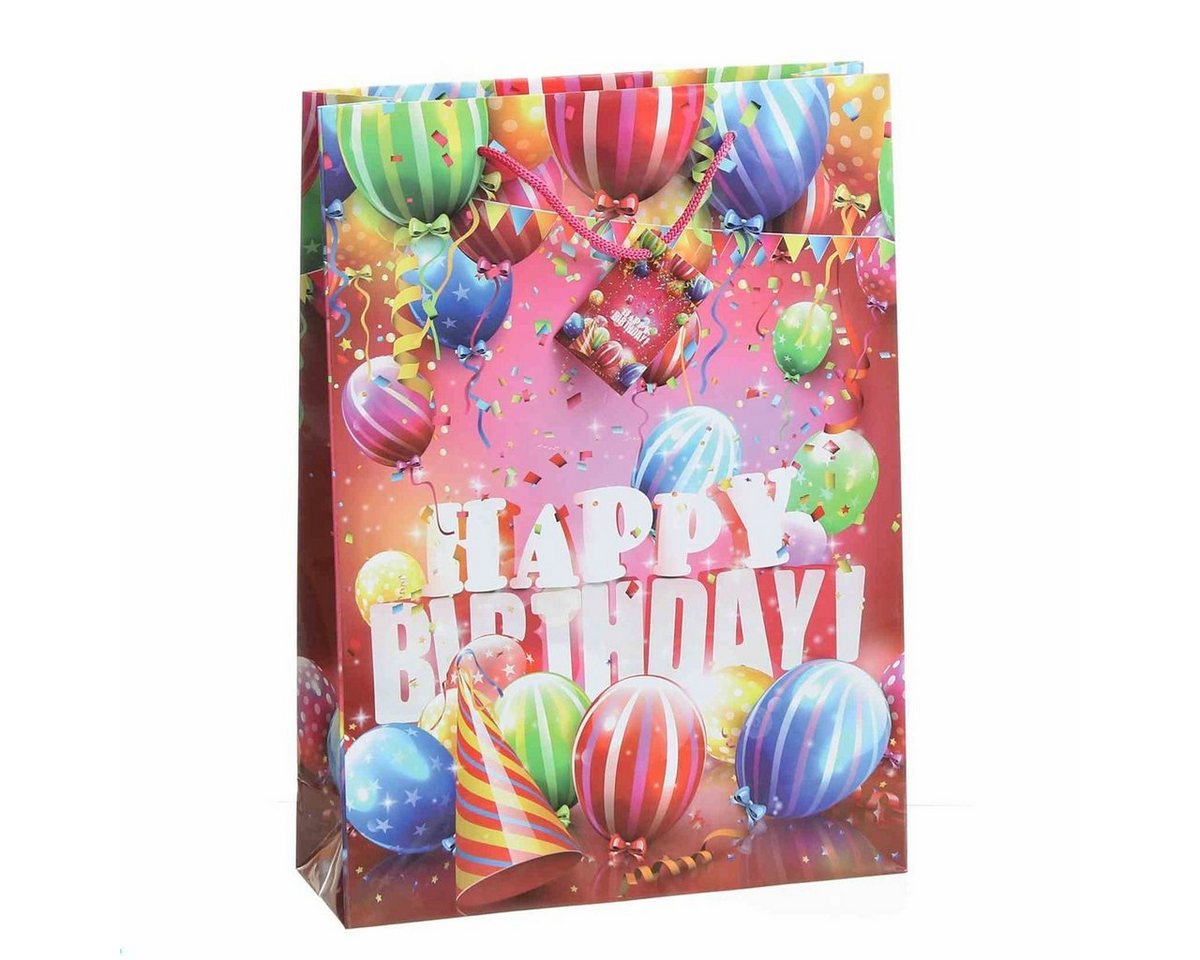 Linoows Tragetasche 10 Stück Geschenktüten `Happy Birthday`, Tüten, Große Papiertragetaschen Linoows Tragetasche 10 Stück Geschenktüten `Happy Birthday`, Tüten, Große Papiertragetaschen von Linoows