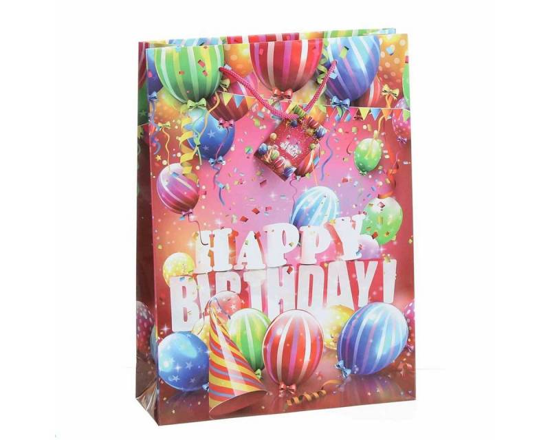 Linoows Tragetasche 10 Stück Geschenktüten `Happy Birthday`, Tüten, Große Papiertragetaschen Linoows Tragetasche 10 Stück Geschenktüten `Happy Birthday`, Tüten, Große Papiertragetaschen von Linoows