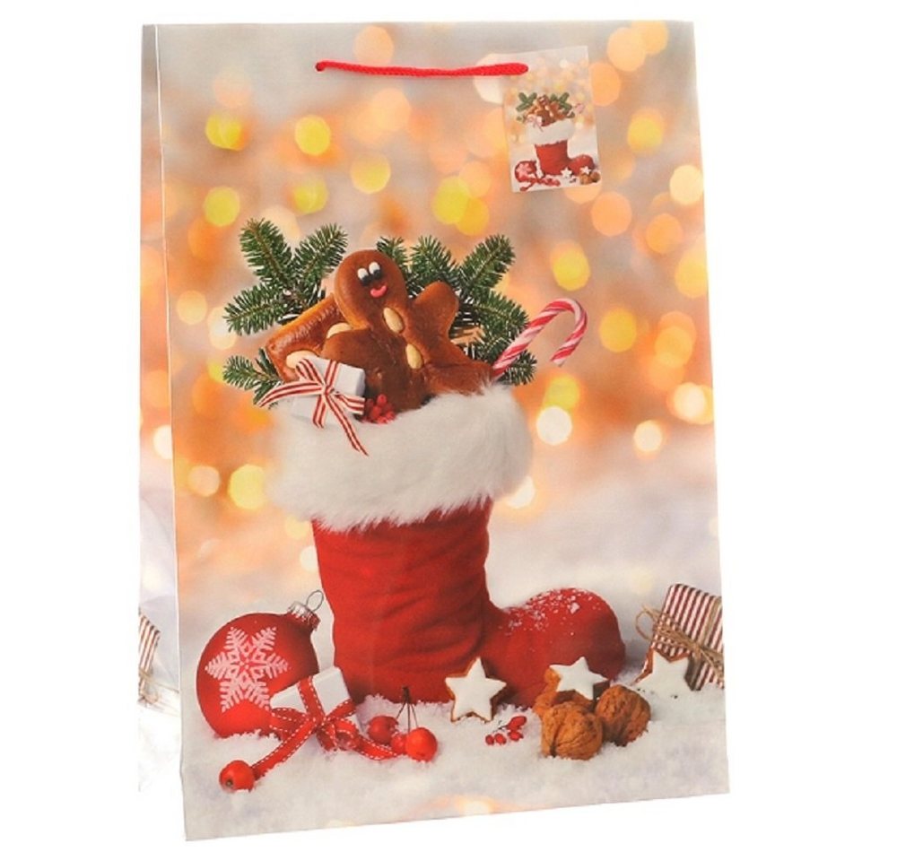 Linoows Tragetasche 10 Stück Geschenktüten `Nicolaus Stiefel`, Tüten, Große Papiertragetaschen Linoows Tragetasche 10 Stück Geschenktüten `Nicolaus Stiefel`, Tüten, Große Papiertragetaschen von Linoows