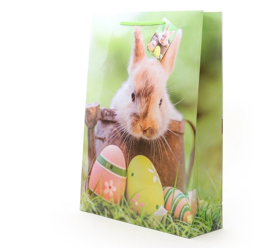 Linoows Tragetasche 10 Stück Geschenktüten `Ostern`, Papier Tüten, 10 Papiertragetaschen Hase in Gießkanne Linoows Tragetasche 10 Stück Geschenktüten `Ostern`, Papier Tüten, 10 Papiertragetaschen Hase in Gießkanne von Linoows