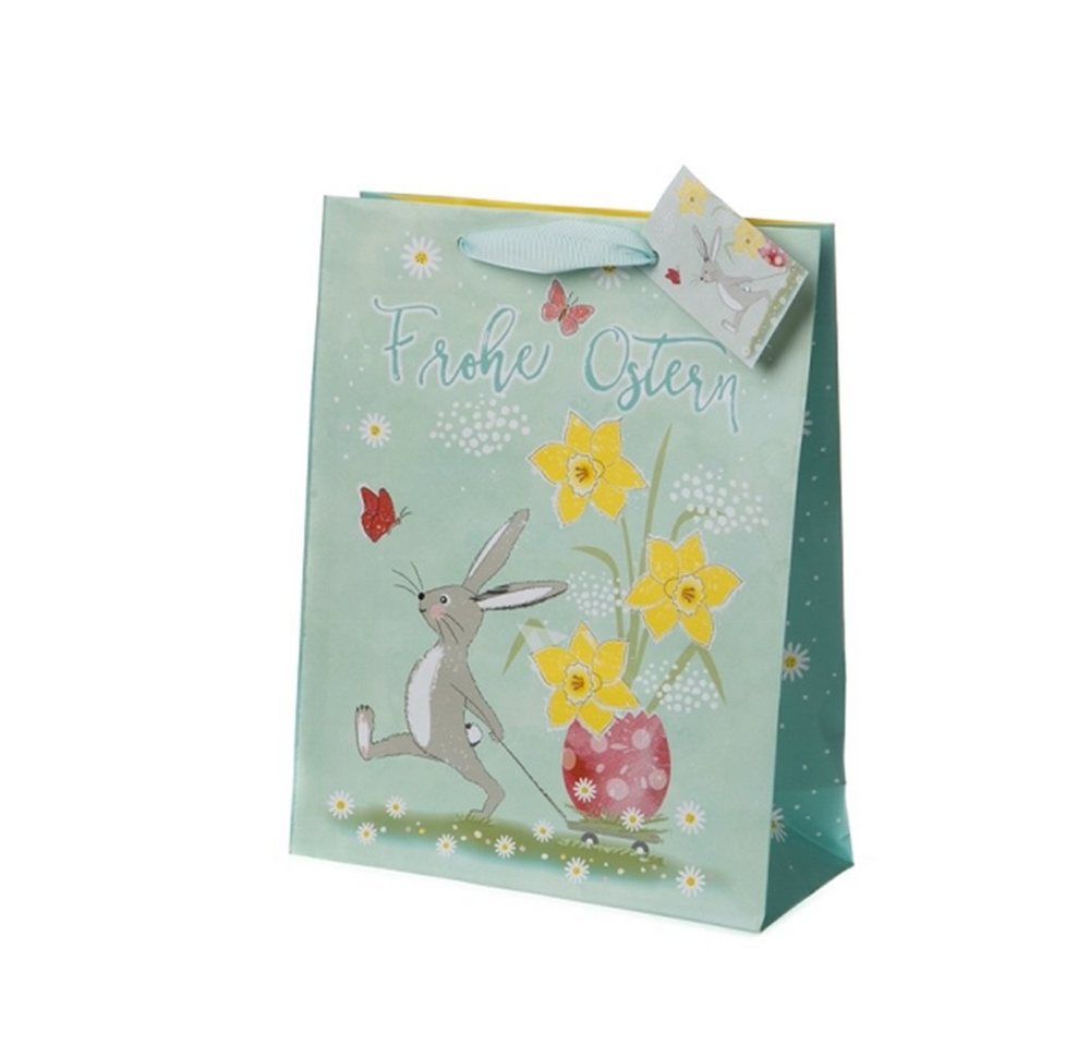 Linoows Tragetasche 10 Stück Geschenktüten `Ostern`, Papier Tüten, Papiertragetaschen Osterhase zieht Ei Linoows Tragetasche 10 Stück Geschenktüten `Ostern`, Papier Tüten, Papiertragetaschen Osterhase zieht Ei von Linoows