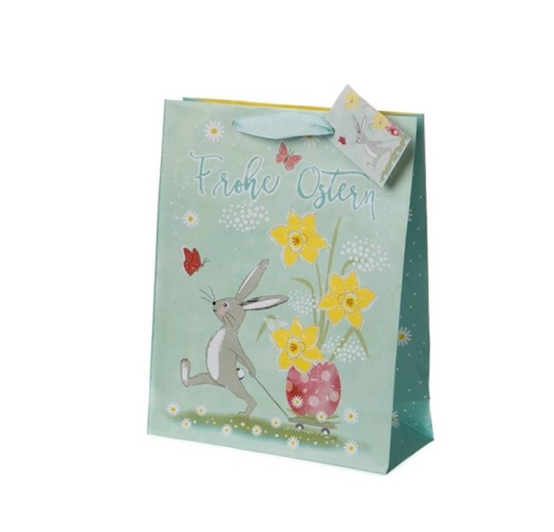 Linoows Tragetasche 10 Stück Geschenktüten `Ostern`, Papier Tüten, Papiertragetaschen Osterhase zieht Ei Linoows Tragetasche 10 Stück Geschenktüten `Ostern`, Papier Tüten, Papiertragetaschen Osterhase zieht Ei von Linoows