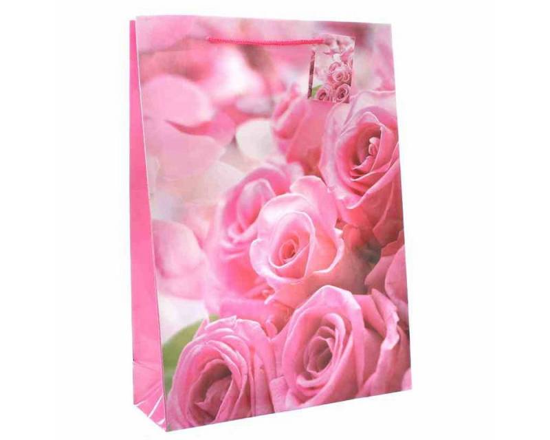 Linoows Tragetasche 10 Stück Geschenktüten `Rosa Rosenstrauß`, Tüten, Große Papiertragetaschen Linoows Tragetasche 10 Stück Geschenktüten `Rosa Rosenstrauß`, Tüten, Große Papiertragetaschen von Linoows