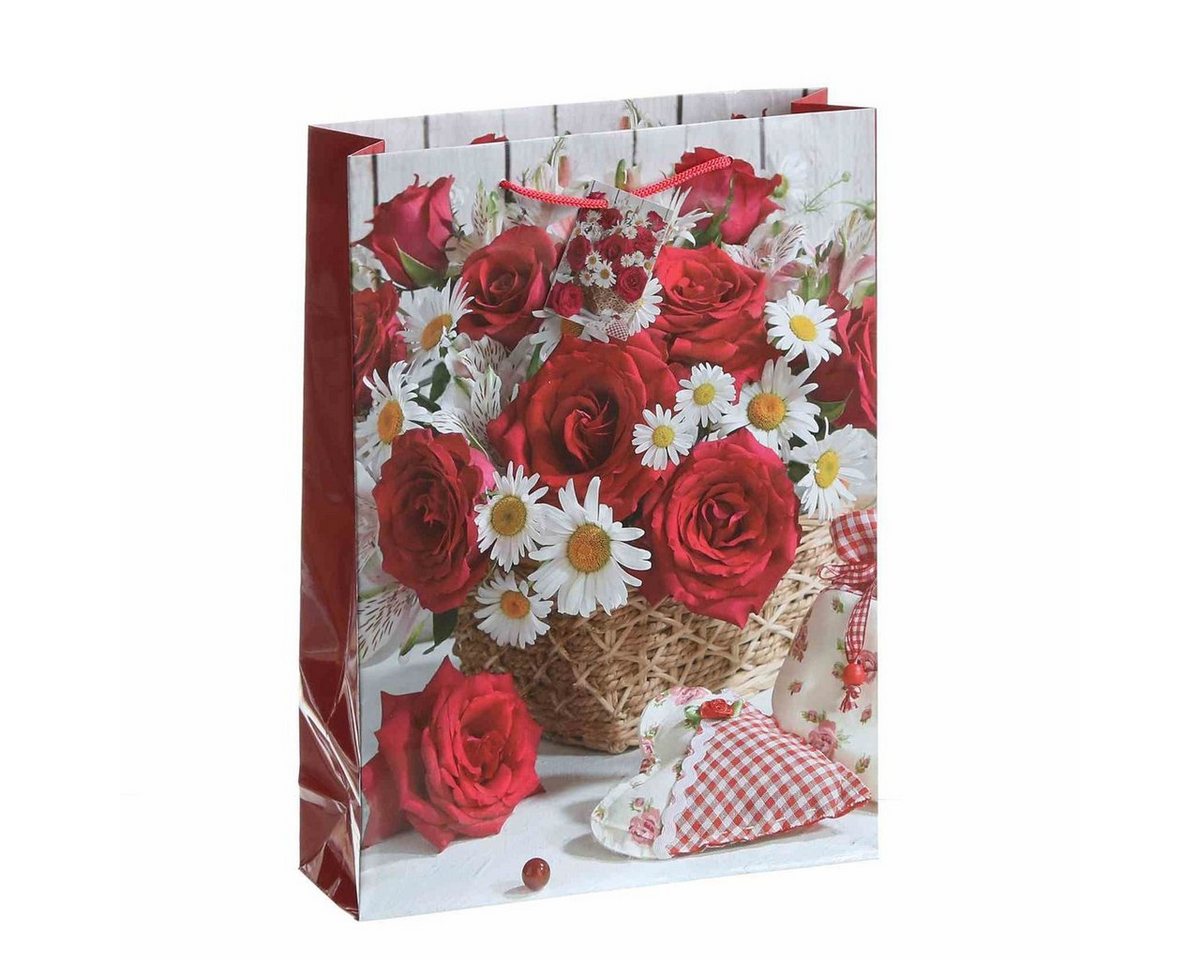 Linoows Tragetasche 10 Stück Geschenktüten Rosen & Margeriten, Tüten, Große Papiertragetaschen Linoows Tragetasche 10 Stück Geschenktüten Rosen & Margeriten, Tüten, Große Papiertragetaschen von Linoows
